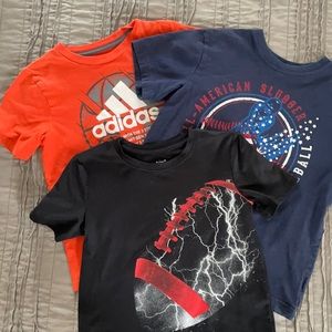 3 boys size 6 sports t-shirts